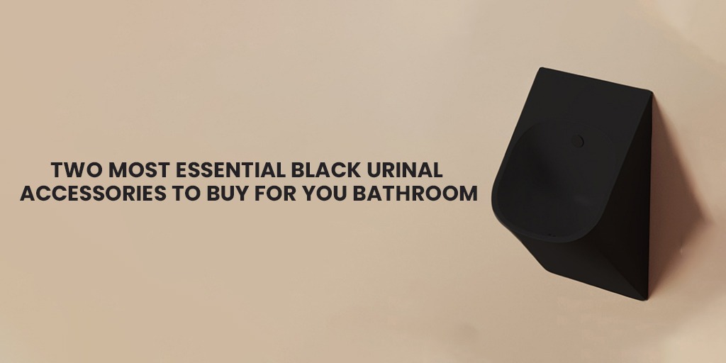 black urinal accessories